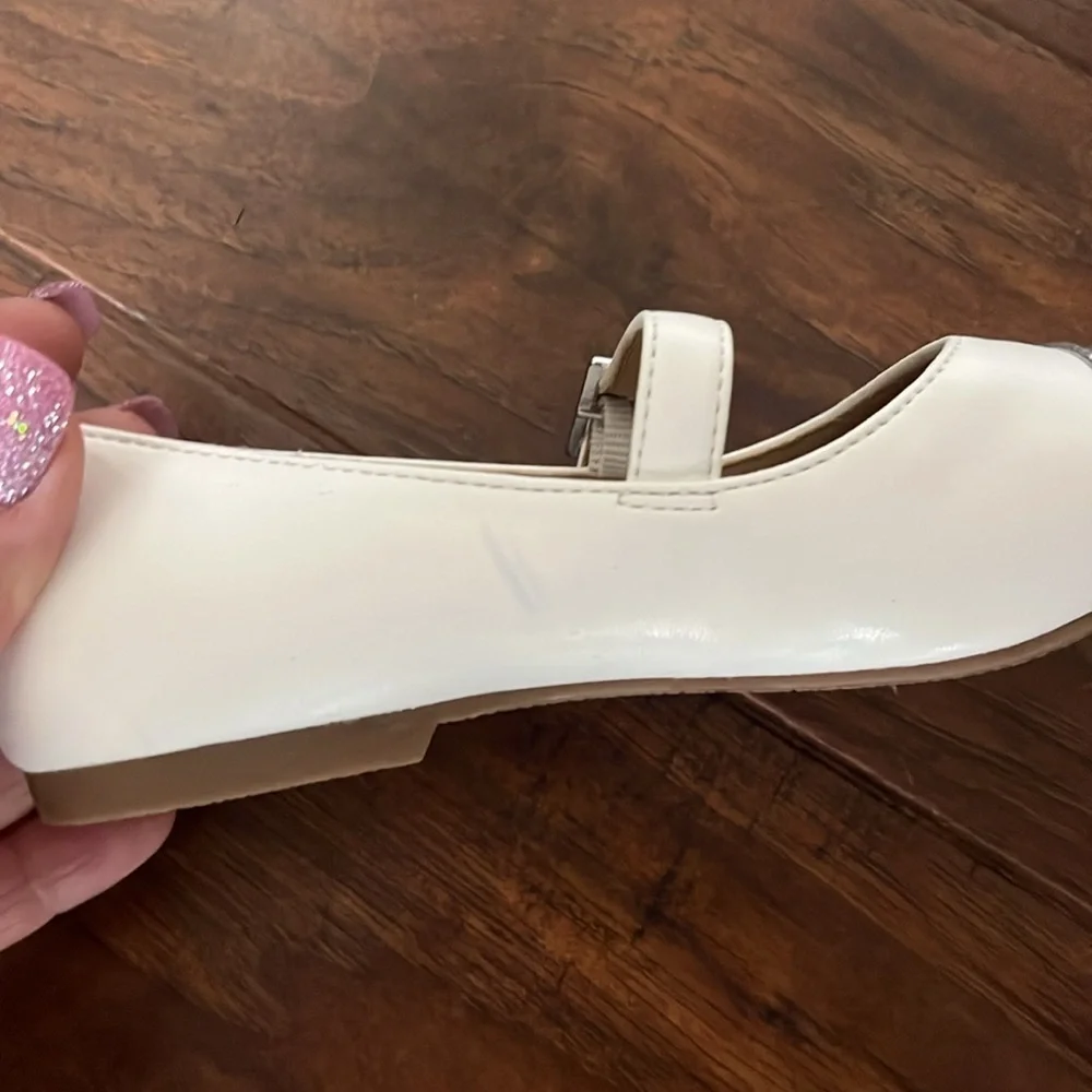 NWOT White and Silver Mary Jane Shoes by DV Dolce Vita-Size 11
